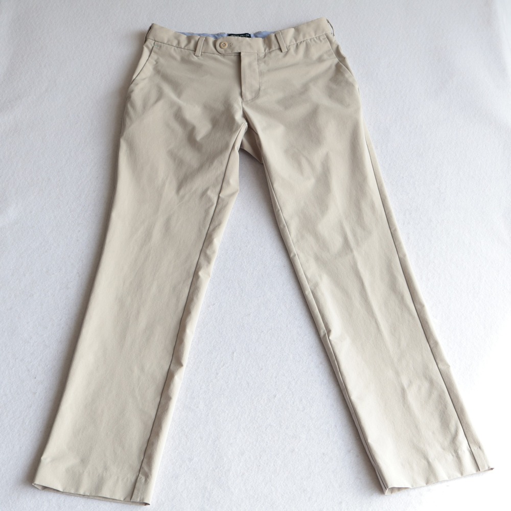Peter Millar Mens Crown Crafted Pants 30x32 Oat Beige Performance Chino